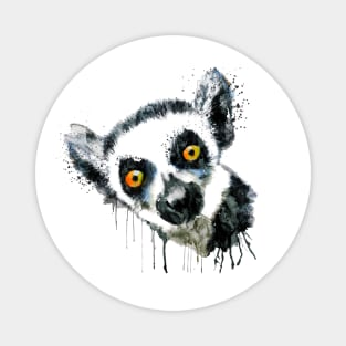 Cute Lemur Head Magnet